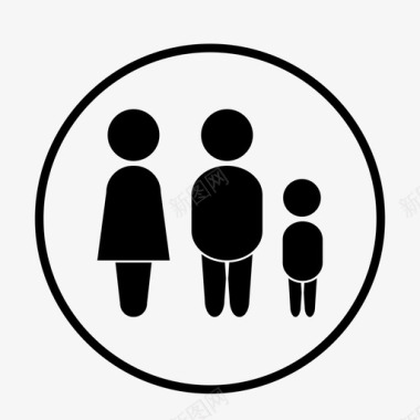 夫妇家庭孩子妈妈图标图标