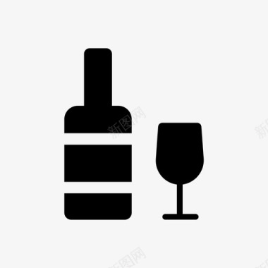 葡萄酒餐馆图标图标