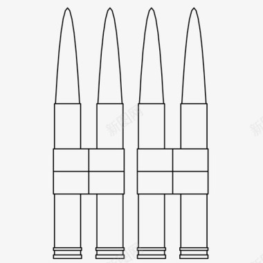 子弹武器效果图子弹弹药枪图标图标