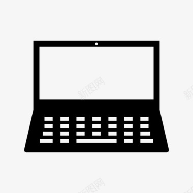 笔记本电脑macbook5办公室图标图标