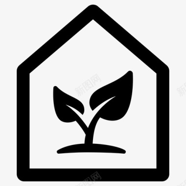 绿色家园生态家园能源图标图标
