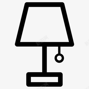 灯具床头灯灯罩图标图标
