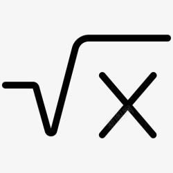 平方根的计算平方根计算器教育图标高清图片