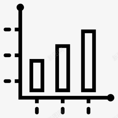 业绩统计统计条形图营销图标图标