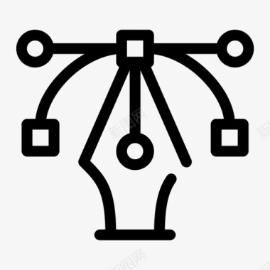 儿童网页2钢笔工具平面图采购商图标图标