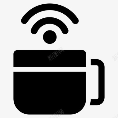 免费wifi区咖啡杯咖啡店图标图标