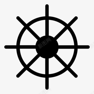 舵手航道大海图标图标