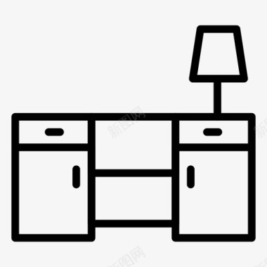 民国室内桌子家具室内图标图标