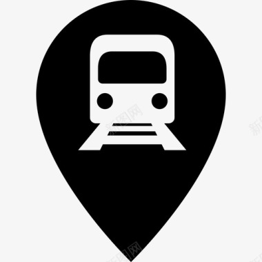 公交地铁标识地铁站地址地图图标图标