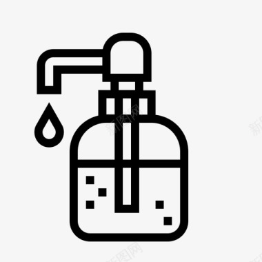 液体肥皂泡沫卫生图标图标