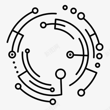 数字82技术数字电子图标图标