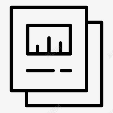 上升折线图文档分析折线图图标图标