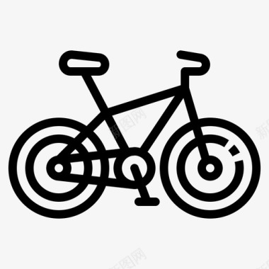 山地车自行车运动图标图标