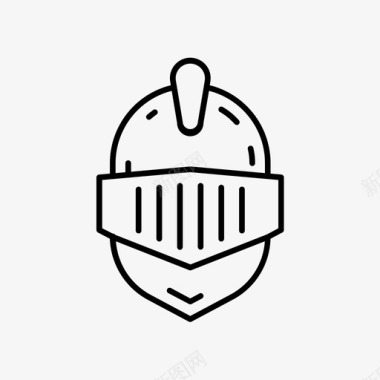 头盔骑士头盔盔甲中世纪图标图标