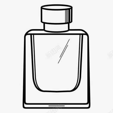 瓶香水古龙水化妆品瓶图标图标