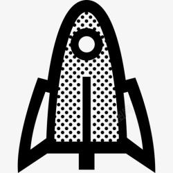 太空船的轮廓火箭航天飞机太空船图标高清图片