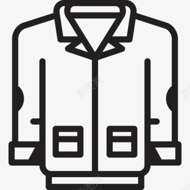 男式夹克时装衣服图标图标