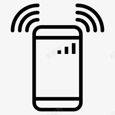矢量手机信号wifi手机信号图标图标