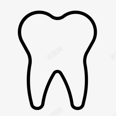 露着牙齿牙齿解剖学牙医图标图标