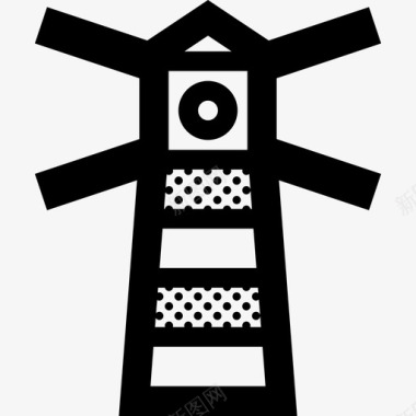 点缀灯塔建筑航海图标图标