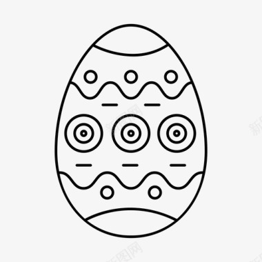 复活节彩蛋有趣质感图标图标