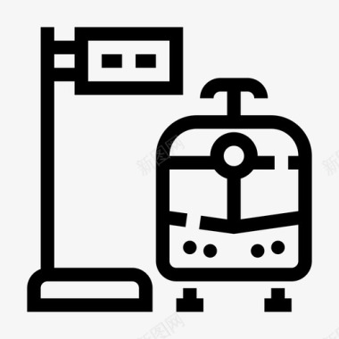 公共矢量火车站公共交通地铁图标图标