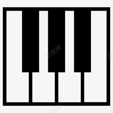 钢琴琴键音乐图标图标