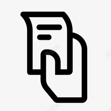 收据收据支票手势图标图标