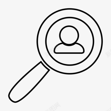 招聘搜索人约会应用人力资源图标图标