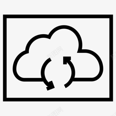 云数据传输云数据存储云存储图标图标