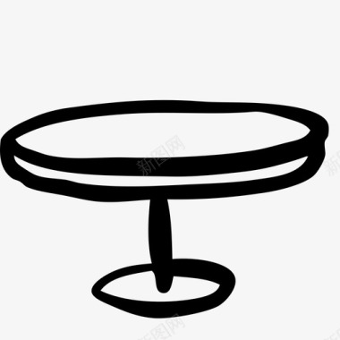 桌子会议圆桌会议图标图标