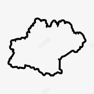 法国地区地图法国西方国家图标图标