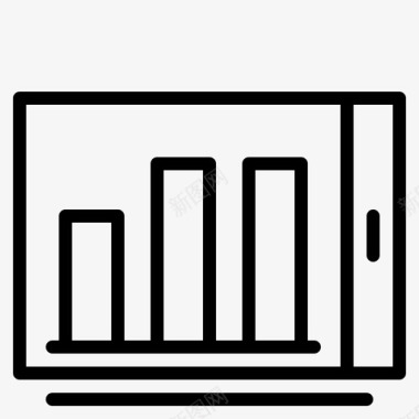 业务图金融平板电脑图标图标