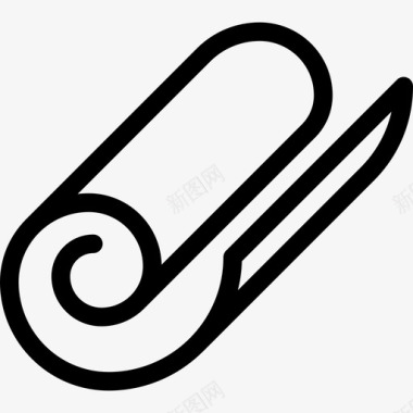 纸卷线状印刷纸卷图标图标