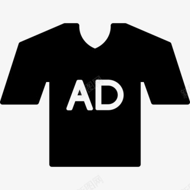 广告T恤时尚媒体广告图标图标