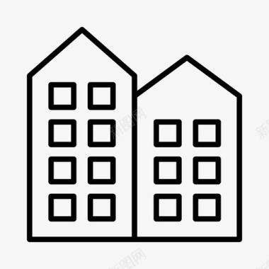 建筑物房子挪威图标图标