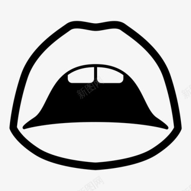 嘴巴嘴巴嘴唇感觉图标图标