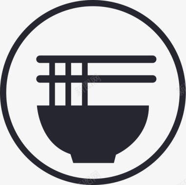中式中式餐厅图标