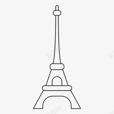 铁塔埃菲尔铁塔欧洲法国图标图标