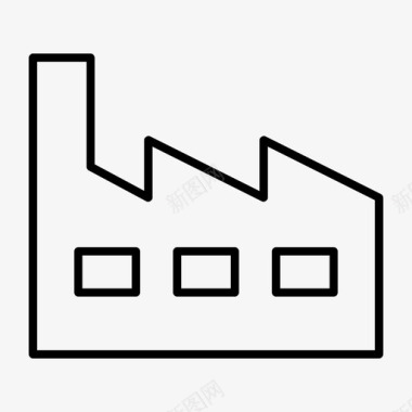 厂房工厂制造业厂房图标图标