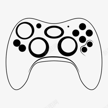 春节ps素材playstation控制器游戏gamepad图标图标