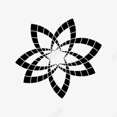 螺旋花图案螺旋和圆圈图标图标