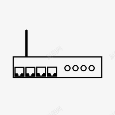 WIFI网络路由器接入点调制解调器图标图标