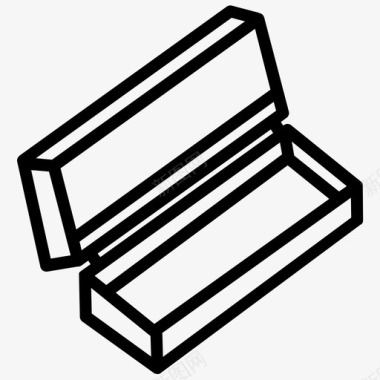 文具盒几何学几何盒图标图标