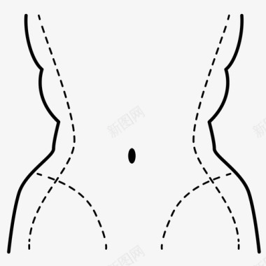 分期整形吸脂整形外科图标图标