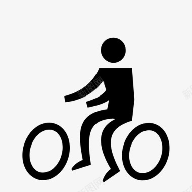 骑自行车的人流动性交通工具图标图标
