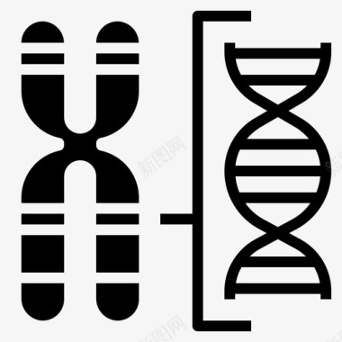 dna遗传学遗传基因染色体dna基因图标图标