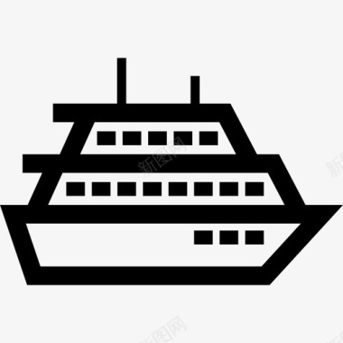 船游船船渡轮图标图标