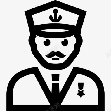 船长指挥员海运图标图标