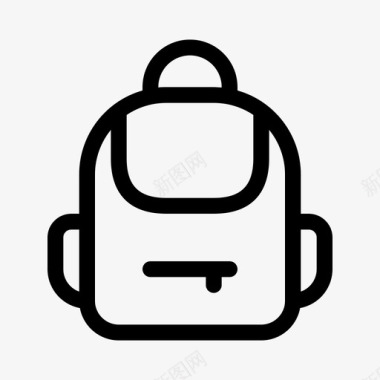 背包背包书包教育用品图标图标